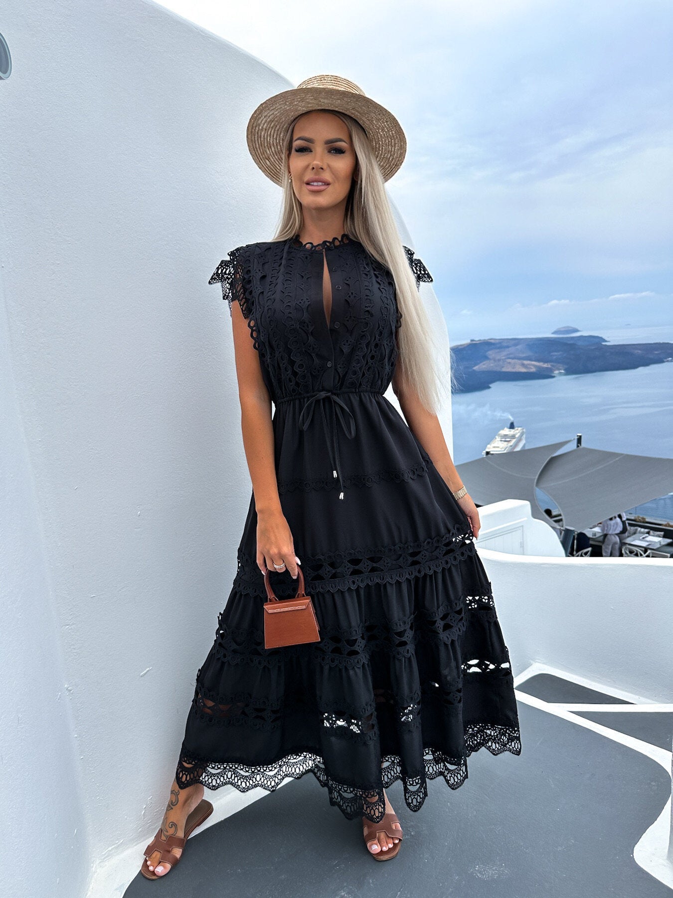Sofia | Elegant detailed lace dress