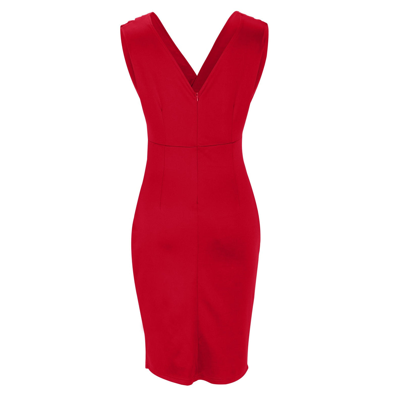 Sofia | Fitted Dress with V-Neck and Slit