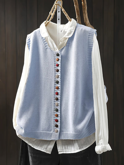 Sofia | Sleeveless Knitted Vest