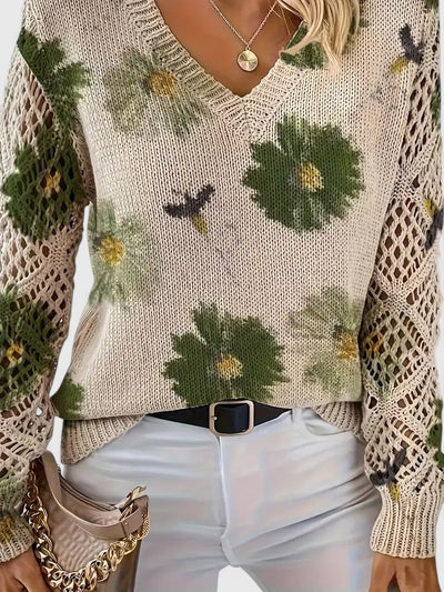 Sofia | Elegant Sweater with Floral Pattern