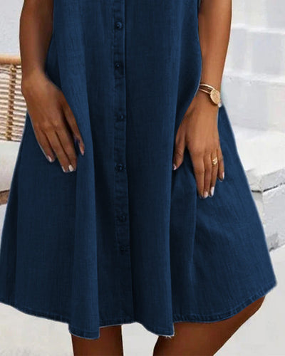 Sofia | Casual denim shirt dress