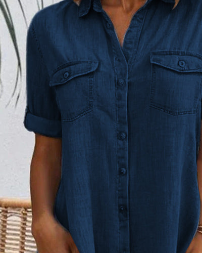 Sofia | Casual denim shirt dress