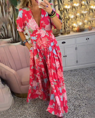 Sofia | Flower dress with pockets