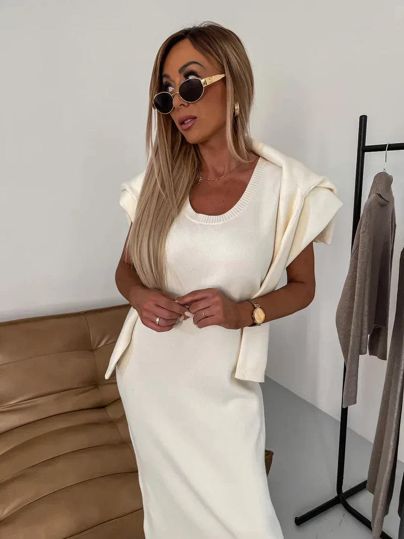 Sofia | Warm dress with turtleneck set
