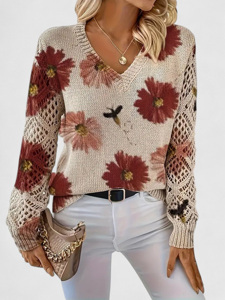 Sofia | Elegant Sweater with Floral Pattern