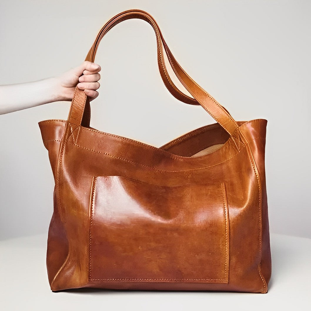 Sofia | Vintage-style leather shoulder bag