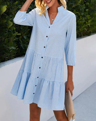 Sofia | Checkered summer dress
