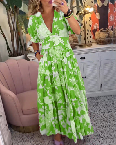 Sofia | Flower dress with pockets
