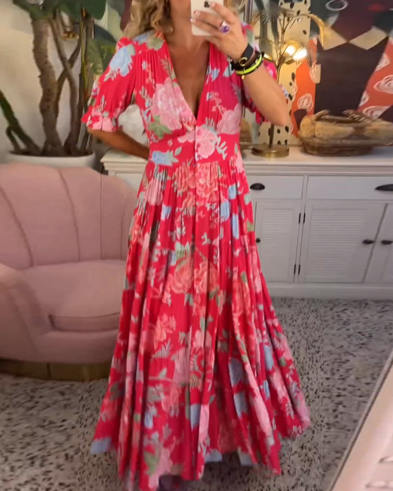 Sofia | Flower dress with pockets