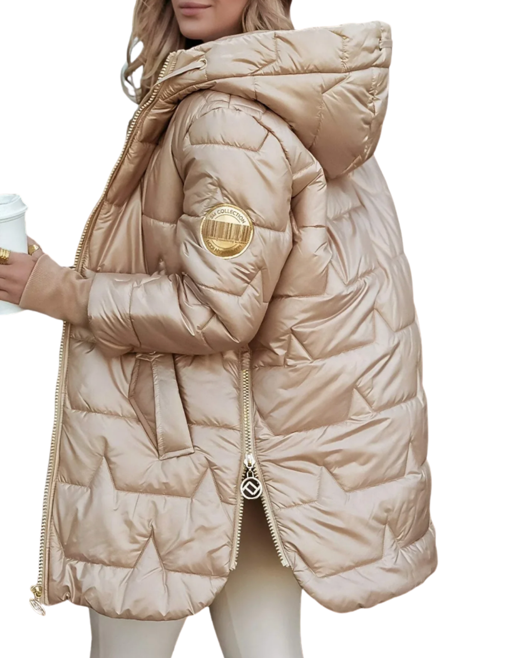 Sofia | Elegant Winter Coat with Hood and Padding