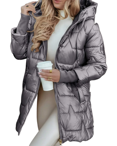 Sofia | Elegant Winter Coat with Hood and Padding
