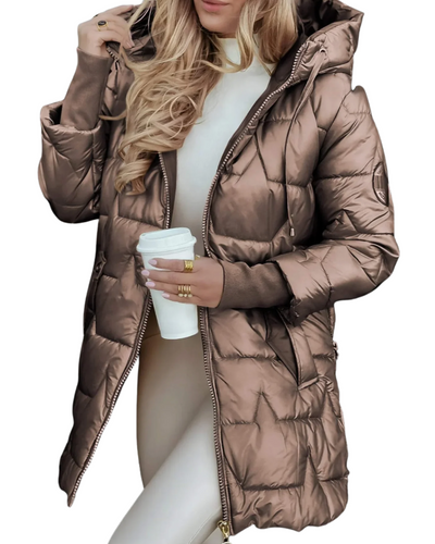 Sofia | Elegant Winter Coat with Hood and Padding