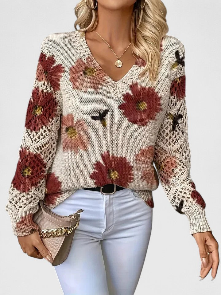 Sofia | Elegant Sweater with Floral Pattern