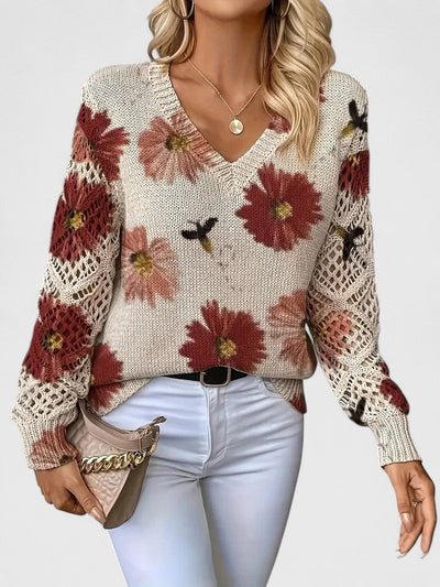 Sofia | Elegant Sweater with Floral Pattern