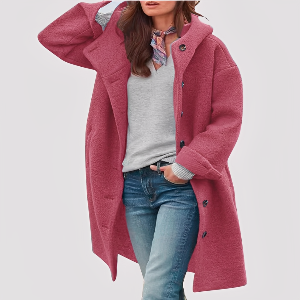 Sofia | Comfortable Mid-Length Coat for Everyday Wear