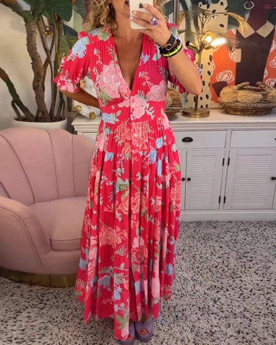 Sofia | Flower dress with pockets