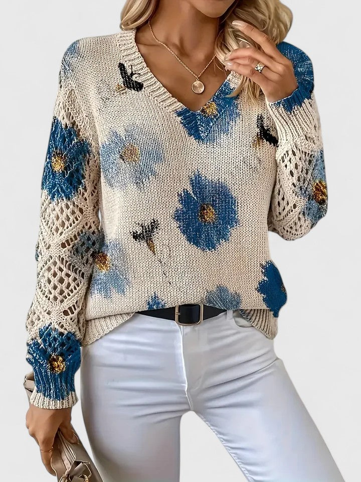 Sofia | Elegant Sweater with Floral Pattern