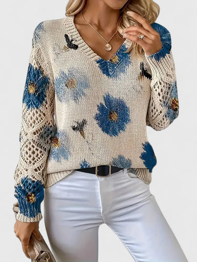 Sofia | Elegant Sweater with Floral Pattern