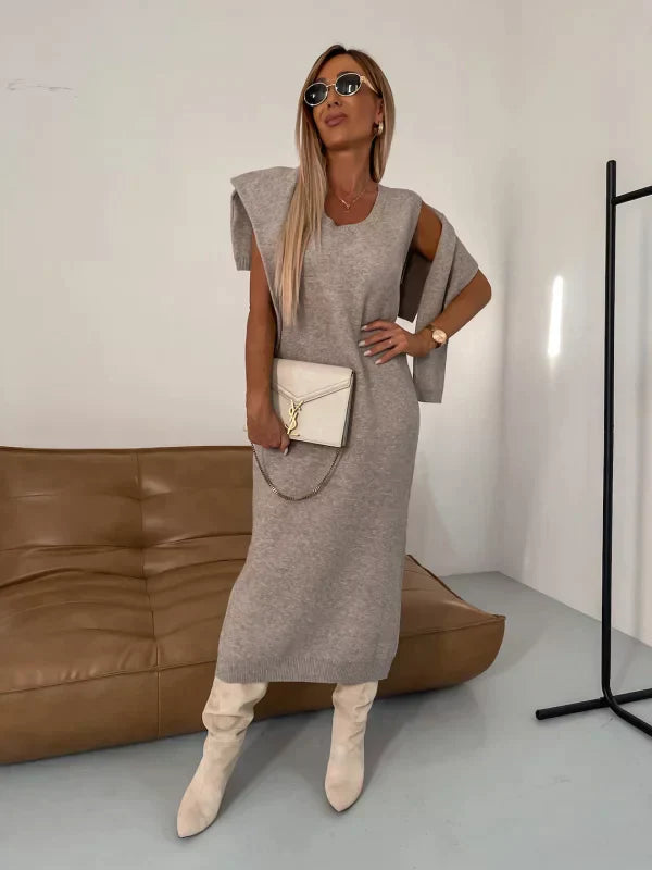 Sofia | Warm dress with turtleneck set