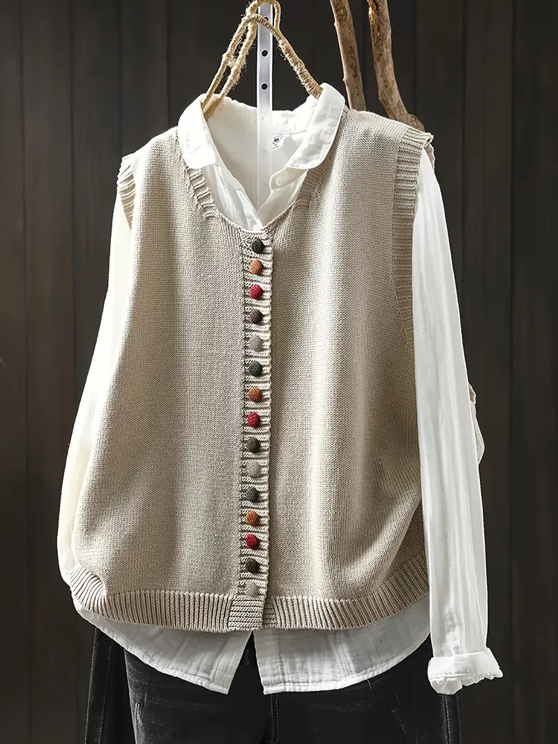 Sofia | Sleeveless Knitted Vest