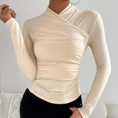 Sofia | Long-sleeved crossover top