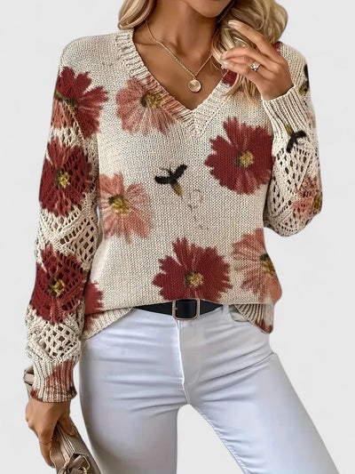 Sofia | Elegant Sweater with Floral Pattern