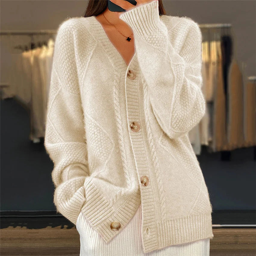 Sofia | Comfortable Cashmere Cardigan with V-Neck