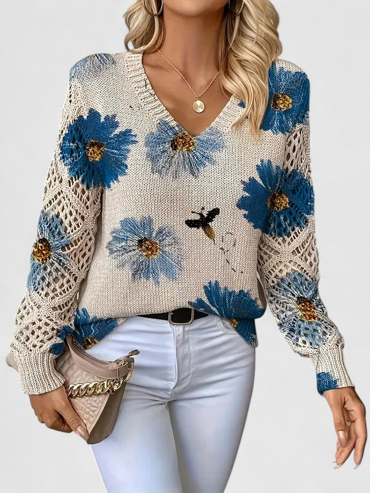 Sofia | Elegant Sweater with Floral Pattern