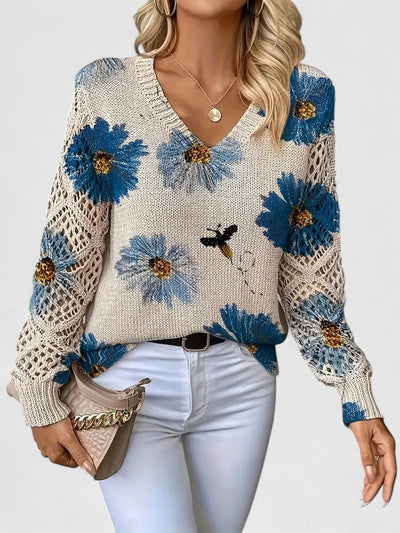 Sofia | Elegant Sweater with Floral Pattern