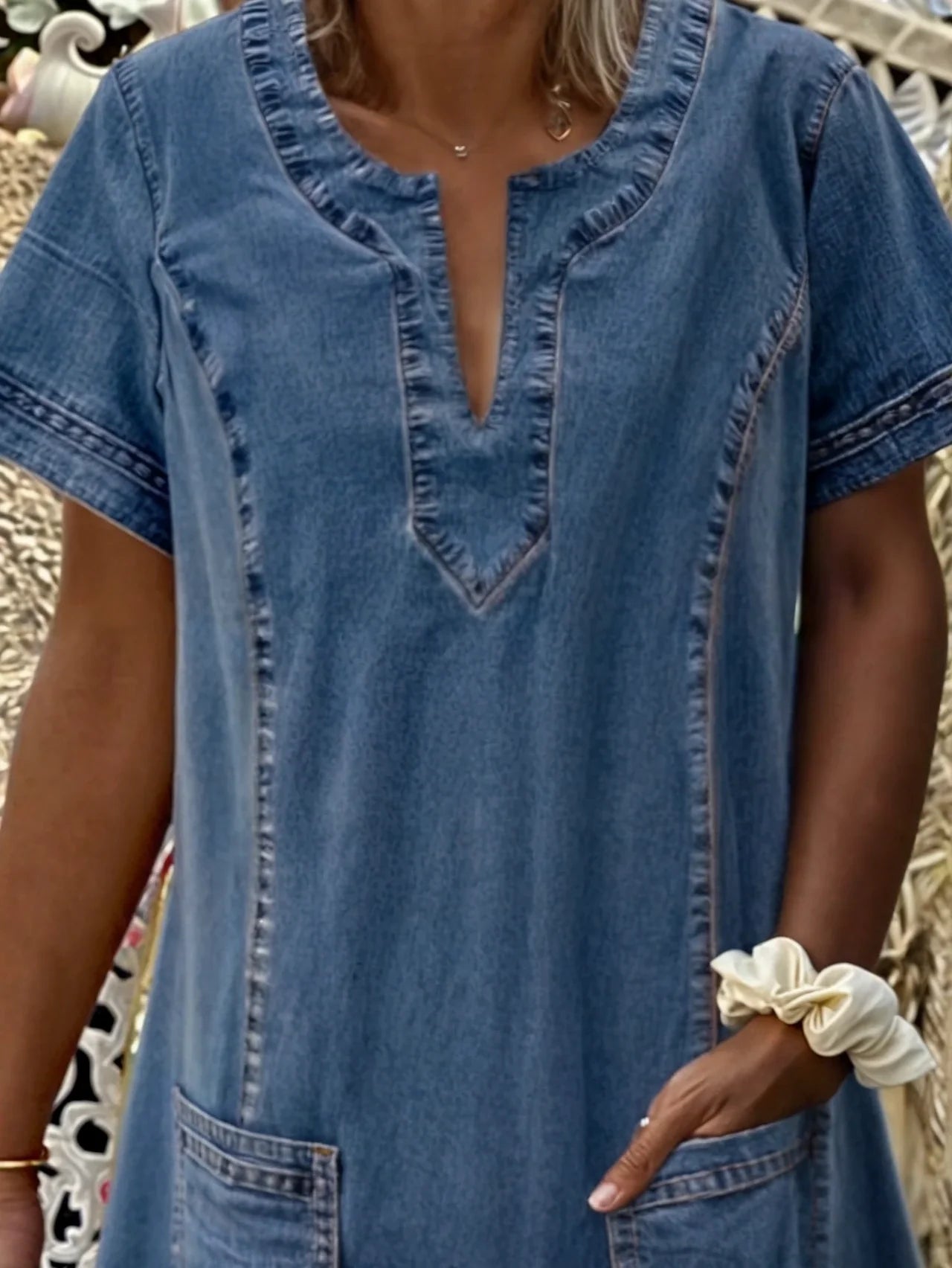 Sofia | Statement denim dress