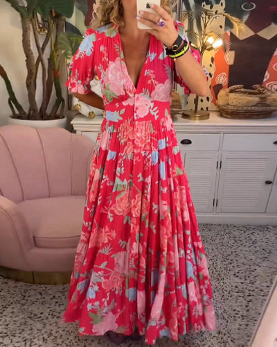 Sofia | Flower dress with pockets