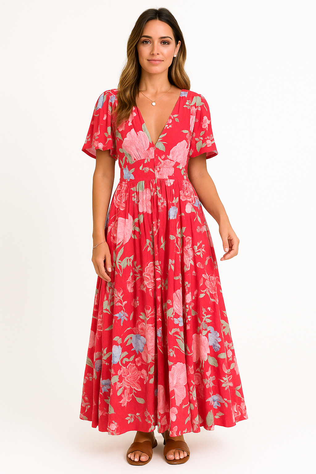 Sofia | Flower dress with pockets