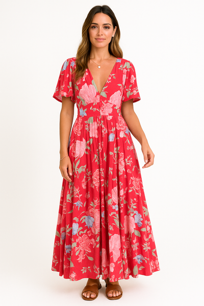 Sofia | Flower dress with pockets