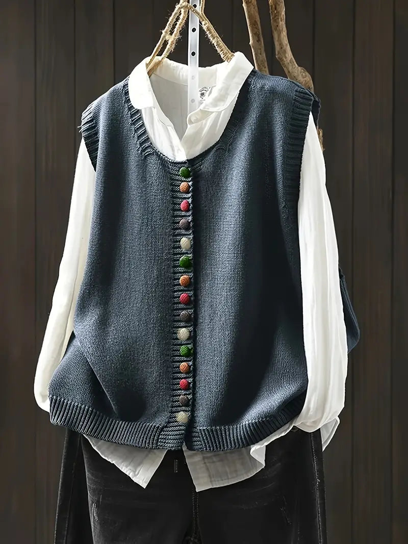 Sofia | Sleeveless Knitted Vest