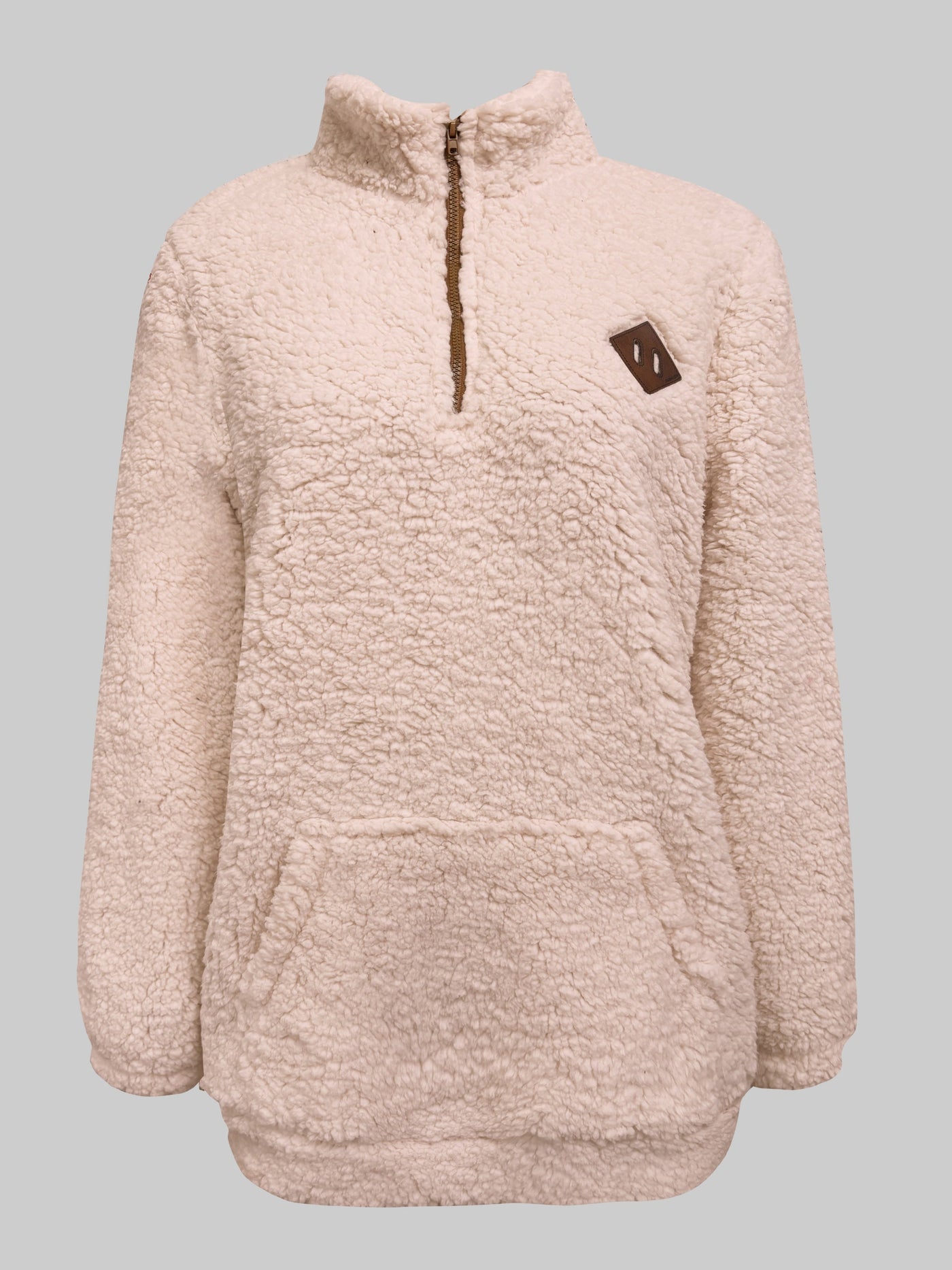 Sofia | Teddy Sweater With Zipper