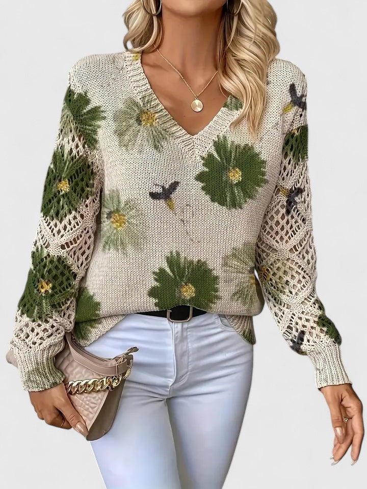 Sofia | Elegant Sweater with Floral Pattern