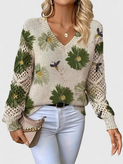 Sofia | Elegant Sweater with Floral Pattern