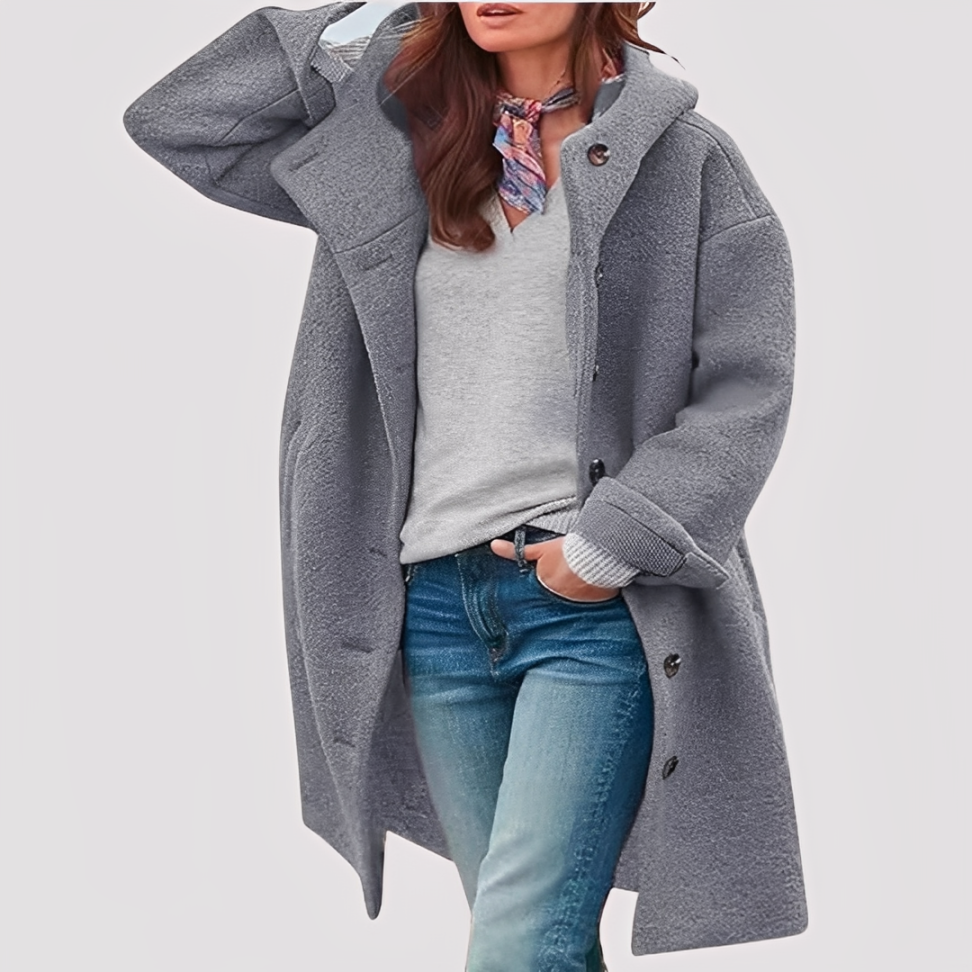 Sofia | Comfortable Mid-Length Coat for Everyday Wear