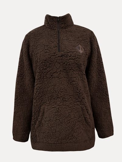 Sofia | Teddy Sweater With Zipper