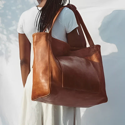 Sofia | Vintage-style leather shoulder bag