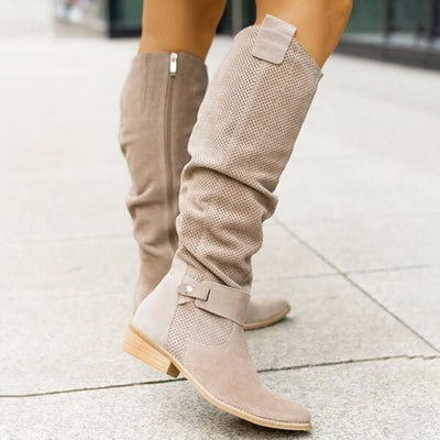 Sofia | Suede high-knee boots