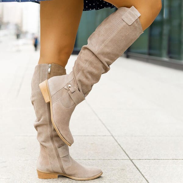 Sofia | Suede high-knee boots