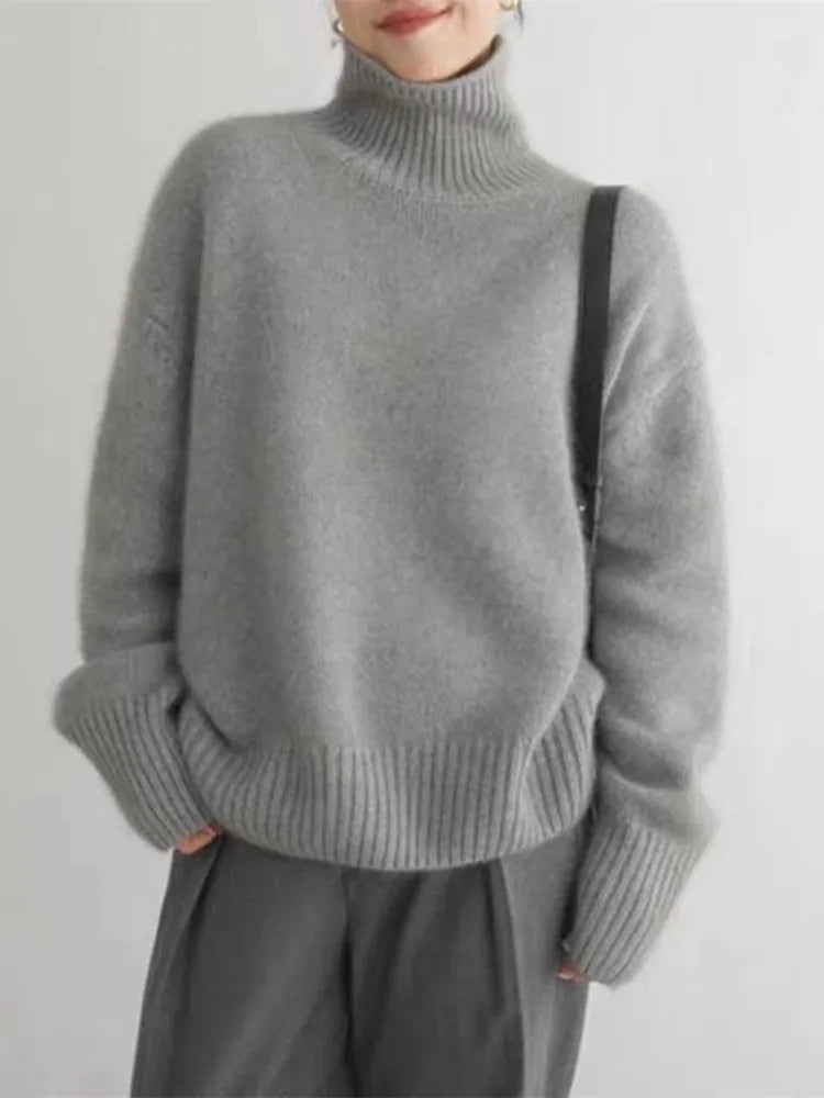 Sofia | High Neck Cashmere