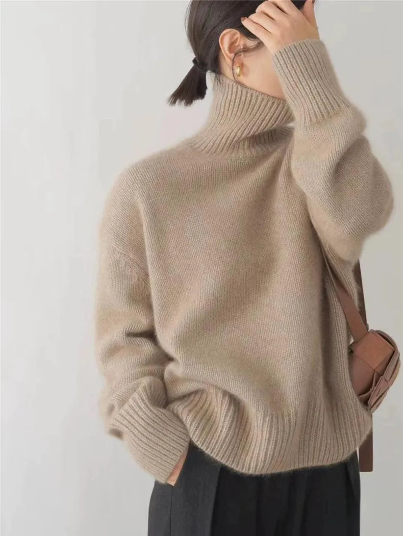 Sofia | High Neck Cashmere