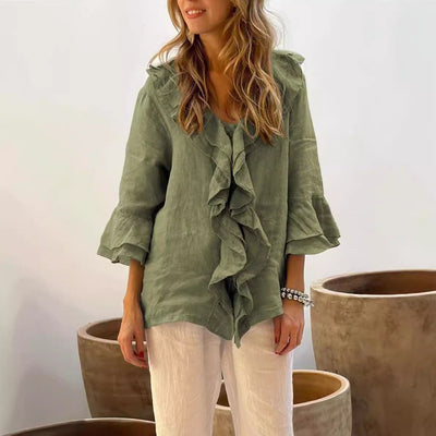 Sofia | Luxury ruffled blouse