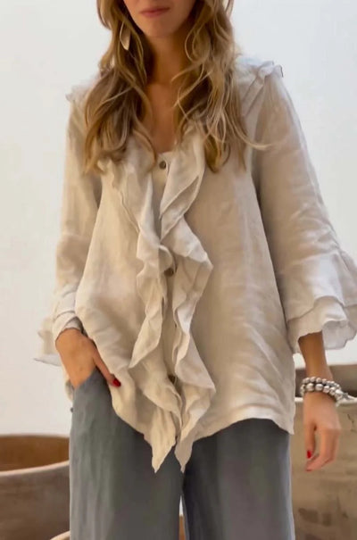 Sofia | Luxury ruffled blouse