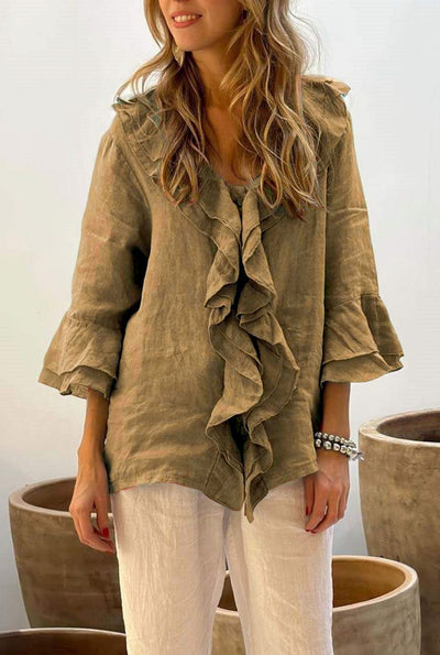 Sofia | Luxury ruffled blouse