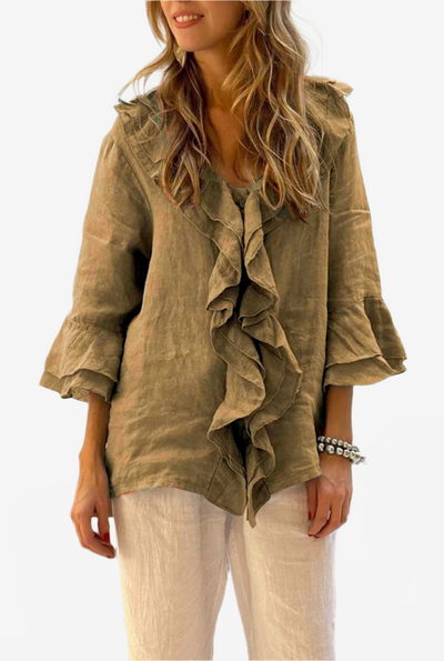 Sofia | Luxury ruffled blouse