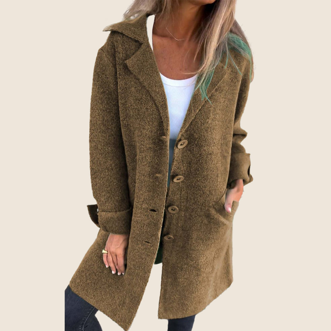 Sofia | Soft Coat with Buttons