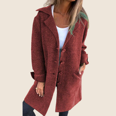 Sofia | Soft Coat with Buttons